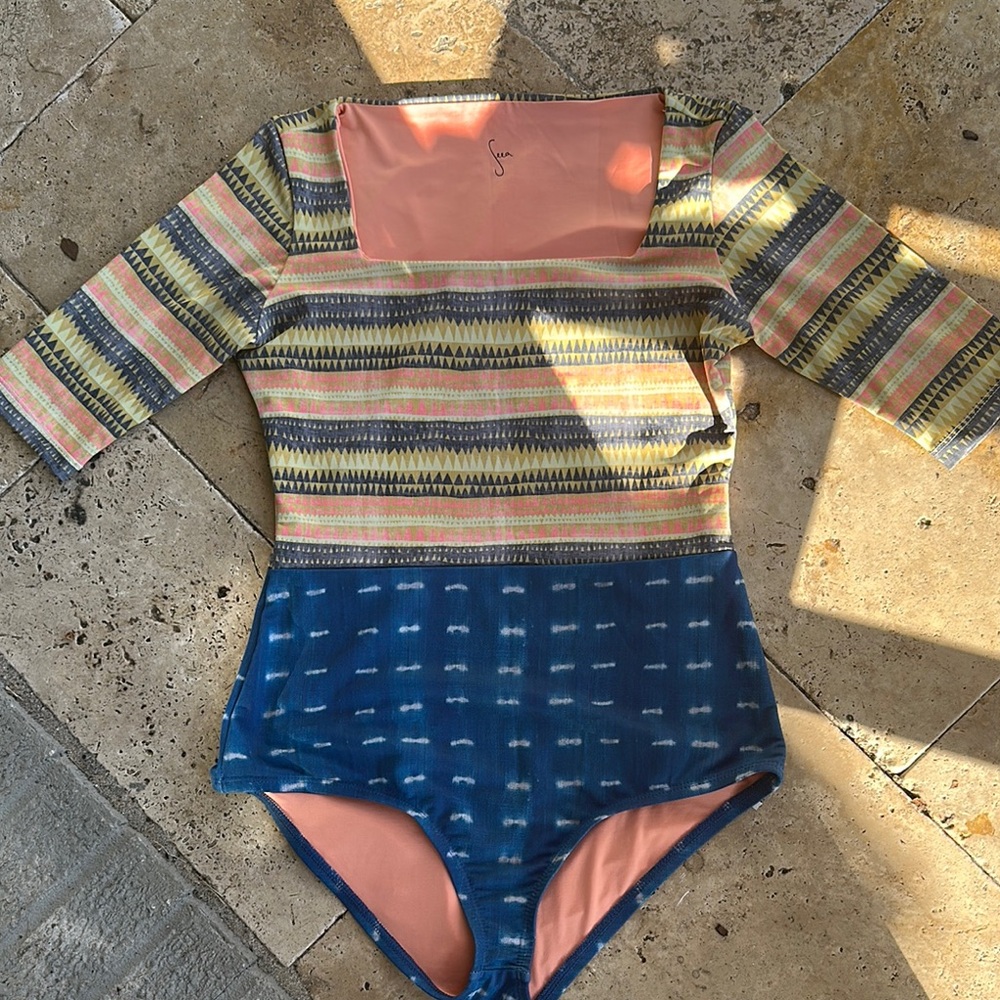 Striped and Patterned Bodysuit